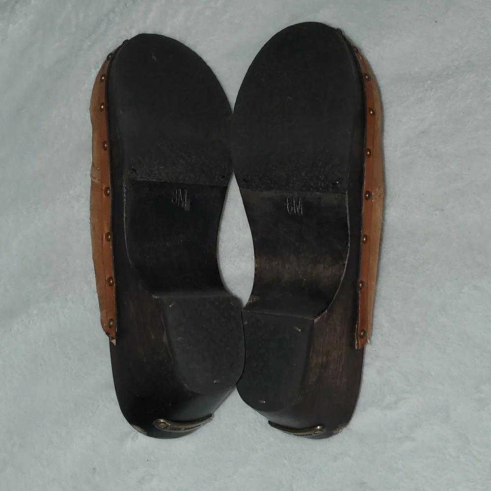 Michael Kors Rye Fringed Suede Studded Platform Clogs Size 8 - Picture 4 of 12